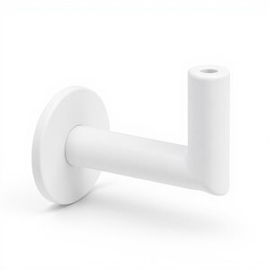 Witte leuninghouder - TYPE 3 LUXE - recht Witte leuninghouder - TYPE 3 LUXE - recht