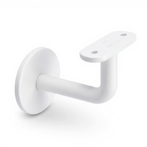 Witte leuninghouder - TYPE 3 - recht Witte leuninghouder - TYPE 3 - recht