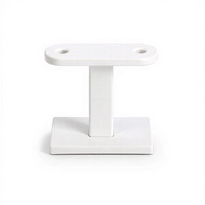 Witte leuninghouder - TYPE 16 - recht Witte leuninghouder - TYPE 16 - recht