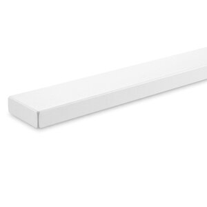 Witte trapleuning - rechthoekig (40x15 mm)