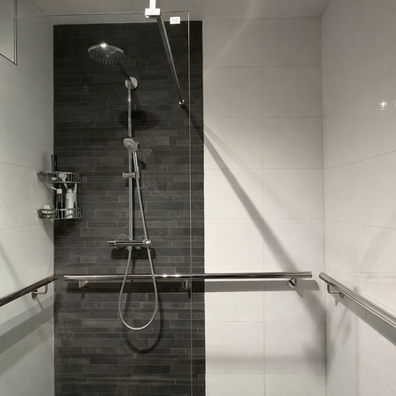 Inox trapleuning op maat - rond - incl. leuninghouders TYPE 3 - voor buiten