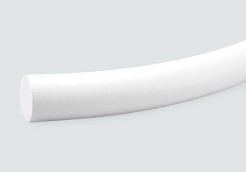 Trapleuning wit - gebogen