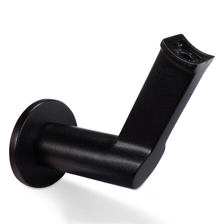 Zwarte trapleuning (gecoat) op maat - rond - incl. leuninghouders TYPE 17 - coating zwart RAL 9005 Zwarte trapleuning (gecoat) op maat - rond - incl. leuninghouders TYPE 17 - coating zwart RAL 9005