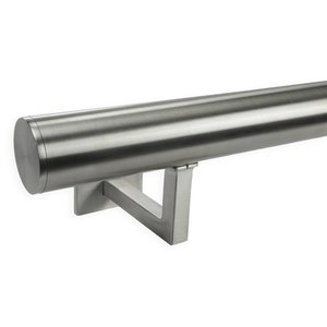 Inox trapleuning - rond - incl. dragers TYPE 11