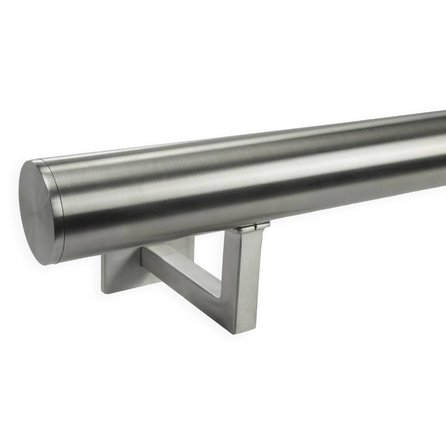 Inox trapleuning op maat - rond - incl. leuninghouders TYPE 11