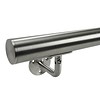 Inox trapleuning op maat - rond - incl. leuninghouders TYPE 1 VARIABEL