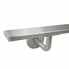 Inox trapleuning op maat - rechthoekig (40x10 mm) - incl. leuninghouders TYPE 3