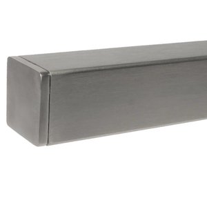 Inox trapleuning - vierkant (40x40 mm)