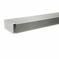 Inox trapleuning - rechthoekig (40x20 mm)