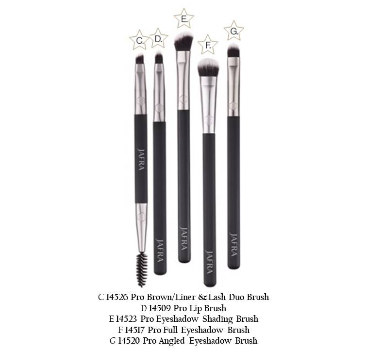 Jafra Beauty 2er Pinsel Set für Augen und Lippen