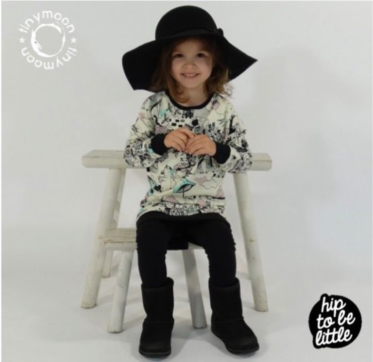 Sweater Dress voor meisjes met sprookjesachtige print