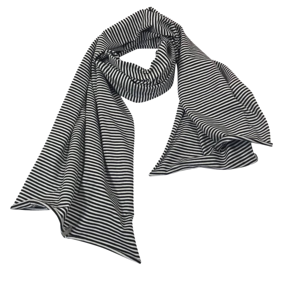 dief Houden Arabisch Fine Stripe zwart/wit XL scarf - tinymoon