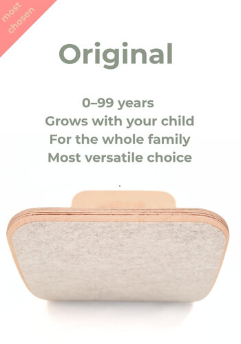 Wobbel Original |                                        Wooden Wobble Board for Kids 
