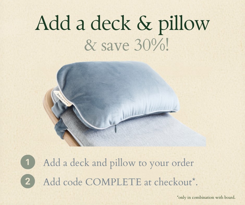 Add a deck and pillow and save 30%
