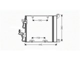 AVA Condenser assy air conditioning Opel Astra-H Zafira-B
