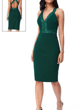 Groen cocktailjurkje 4771