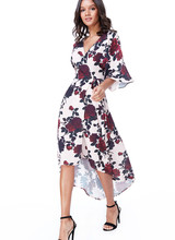 Feestjurkje met bloemmotief - 202108