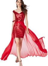 Glitterjurk met losse rok - 202110