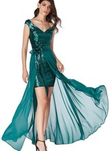 Glitterjurk met losse rok - 202111