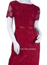 Cocktailjurk bordeaux rood - 202202