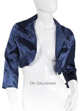 Bolero navy blauw satijn - 202214