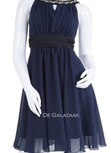 Cocktailjurk navy blauw - 202229