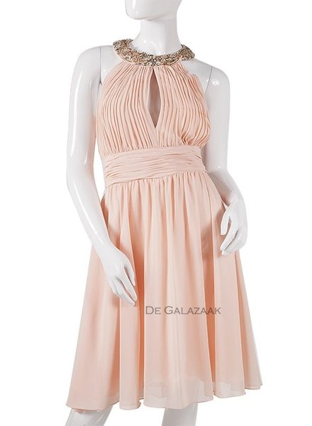 UIT Cocktailjurk zalm roze  - 202237