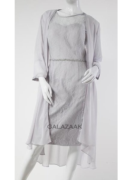 Zilvergrijze cocktail set - 202250