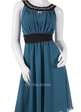 Cocktailjurk aqua - 2022123