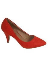 Pumps in rood van suède - 2022136
