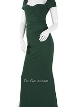 Donker groene avondjurk - 2022148