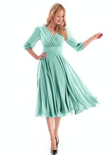 Feestelijke lichtgroene bruiloftsjurk - 202334