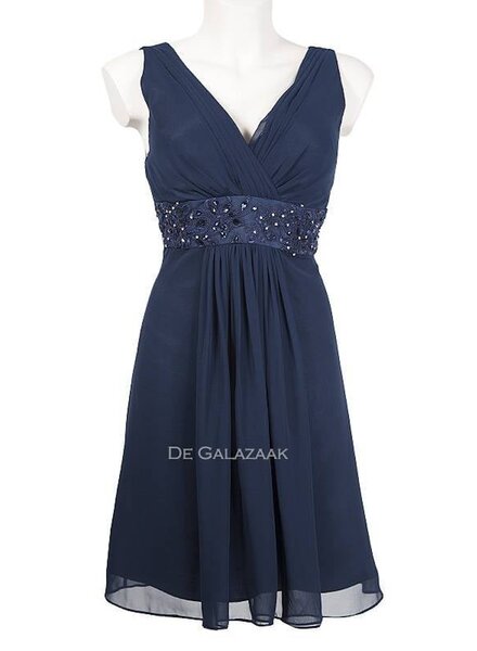 Cocktailjurk in navy blauw - 2023100