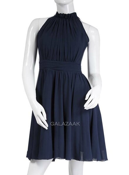 Modern blauw cocktailjurkje - UITVERKOCHT
