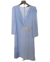 Lichtblauwe cocktailjurk  - 202508