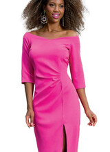 Roze korte feestjurk  - 202509