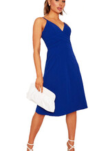 Blauw kort feestjurkje  - 2026019