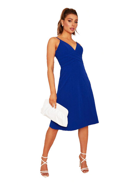 Blauw kort feestjurkje  - 2026019