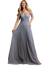 Lichtblauwe feestjurk - 2026028