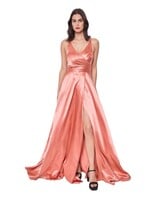 Satijn feestjurk - 2026030