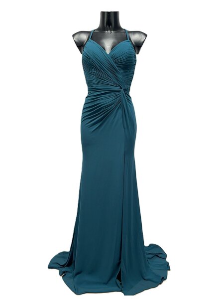 Galajurk strak in petrol kleur - 202645