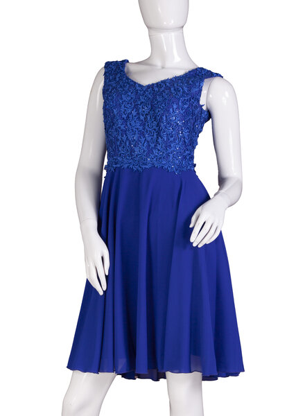 Blauw feestjurkje - 202676