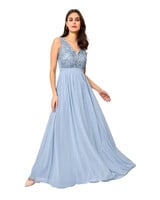 Lichtblauwe feestjurk - 202678