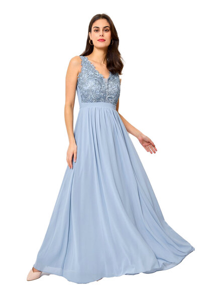 Lichtblauwe feestjurk - 202678