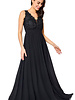 Zwarte plus-size galajurk - 202688