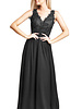 Zwarte plus-size galajurk - 202688