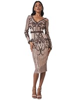 Cocktailjurk met pailletten - 2026111