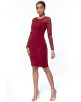 Cocktailjurk met lange mouw - 2026115