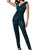 Groene glitter jumpsuit - 2026131