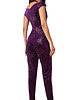 Paarse glitter jumpsuit - 2026132